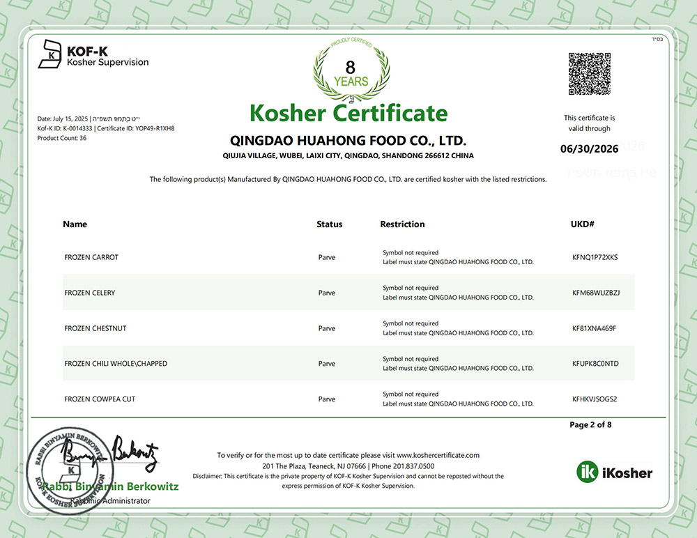 Kosher Certificate-2